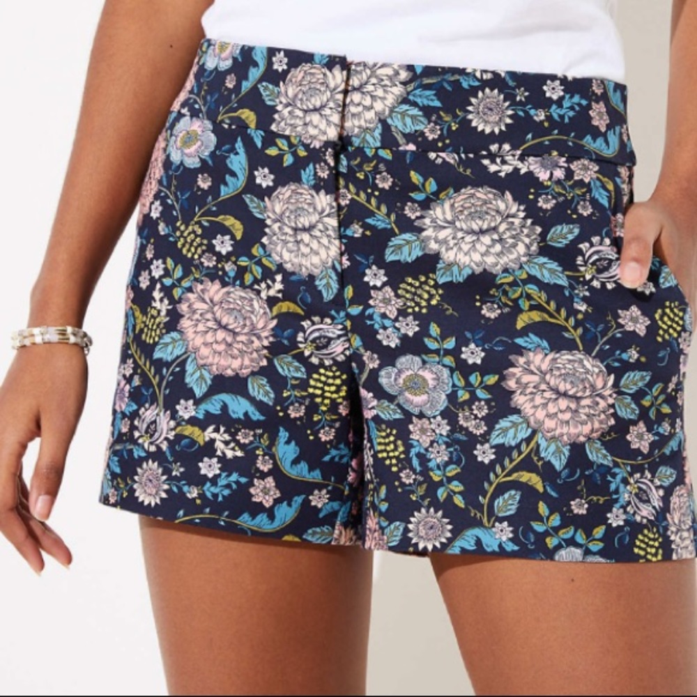 NWT LOFT 4" inseam Floral Shorts